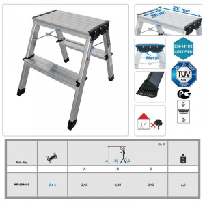 PLATFORMA TREPPY PLIABILA DUBLA 2X2 TREPTE - Img 9