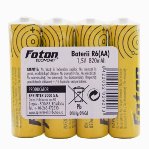 Set 4 x Baterie R6 AA Foton Economy 1.5V - Img 3