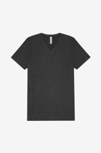 UNISEX HEATHER CVC V-NECK TEE - Img 3