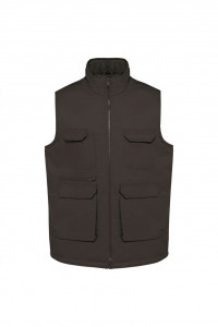 UNISEX PADDED MULTI-POCKET POLYCOTTON VEST - Img 1