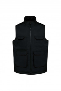 UNISEX PADDED MULTI-POCKET POLYCOTTON VEST - Img 7