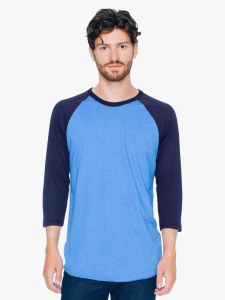 UNISEX POLY-COTTON 3/4 SLEEVE RAGLAN T-SHIRT - Img 4