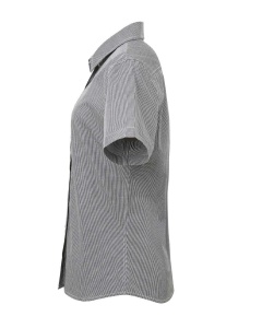 WOMEN'S SHORT SLEEVE GINGHAM MICROCHECK SHIRT - Img 7