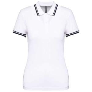 LADIE'S SHORT-SLEEVED POLOSHIRT WITH CONTRASTING PIPING - Img 7