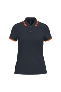 LADIE'S SHORT-SLEEVED POLOSHIRT WITH CONTRASTING PIPING - Img 34