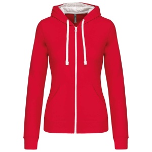 LADIES’ CONTRAST HOODED FULL ZIP SWEATSHIRT - Img 5