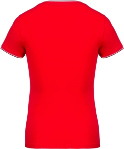 LADIES' PIQUÉ KNIT V-NECK T-SHIRT - Img 7