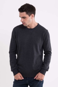 MEN’S CREW NECK FINE GAUGE COTTON PULLOVER - Img 4