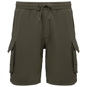 MEN’S FRENCH TERRY WASHED EFFECT CARGO SHORTS - Img 2