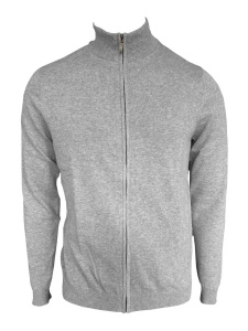 MEN’S FULL ZIP CARDIGAN FINE GAUGE COTTON - Img 4