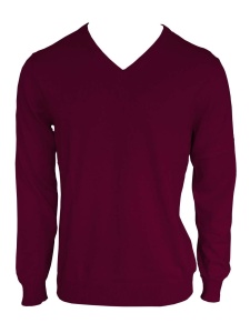 MEN’S V-NECK FINE GAUGE COTTON PULLOVER - Img 6