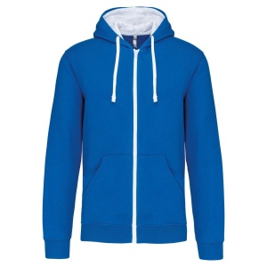 MEN'S CONTRAST HOODED FULL ZIP SWEATSHIRT - Img 7