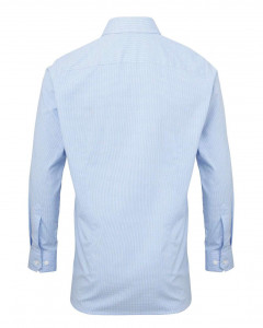 MEN'S LONG SLEEVE GINGHAM COTTON MICROCHECK SHIRT - Img 4