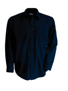 MEN'S LONG-SLEEVED COTTON POPLIN SHIRT - Img 2