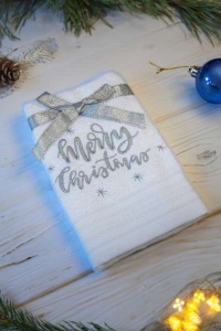 OLIMA CHRISTMAS TOWEL - MERRY CHRISTMAS STARS - Img 2