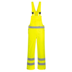 Pantaloni cu pieptar Hi-Vis- necaptusiti