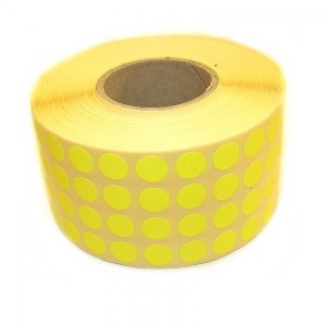 ROM ROLA PRET BULINE MICI 10*10 MM, 13480 ETICHETE/ ROLA COLOR - Img 3