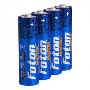 Set 4 baterii alcaline industriale Foton Master LR6 AA - Img 1