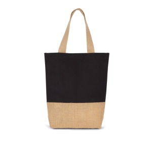 SHOPPING BAG IN COTTON AND BONDED JUTE THREADS - Img 3