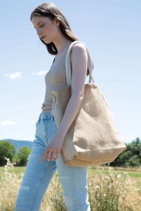 SHOPPING BAG WITH MESH GUSSET - Img 2