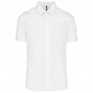 SHORT-SLEEVED COTTON/ELASTANE SHIRT - Img 4