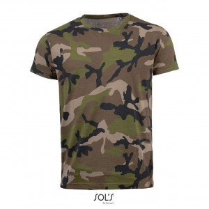 SOL'S CAMO MEN - ROUND COLLAR T-SHIRT - Img 1