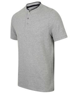 STAND COLLAR STRETCH POLO SHIRT - Img 3