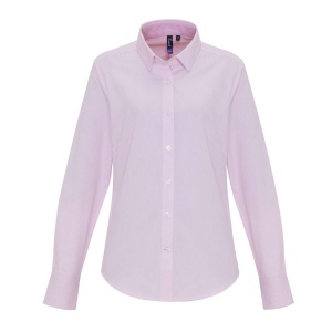 WOMEN'S COTTON RICH OXFORD STRIPES SHIRT - Img 8