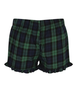 WOMEN'S TARTAN FRILL LOUNGE SHORTS - Img 2