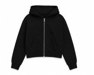WOMENS CROP ZIP HOODIE
