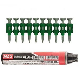 800 de cuie CP-735V6, 35mm + cartus gaz, pentru pistolul de impuscat cuie in beton MAX