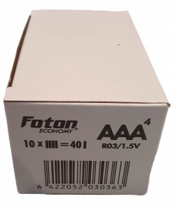 Cutie 40 x Baterie R3 / AAA Foton Economy - Img 6