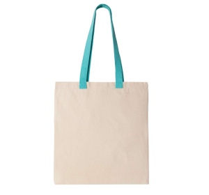 FLAT CANVAS SHOPPER WITH CONTRAST HANDLE - Img 12
