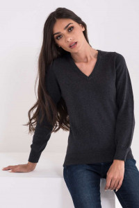 LADIES’ V-NECK FINE GAUGE COTTON PULLOVER - Img 4