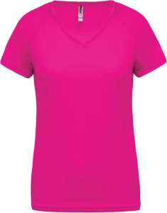 LADIES’ V-NECK SHORT SLEEVE SPORTS T-SHIRT - Img 10