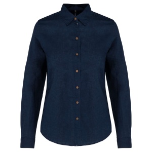 LADIES' LONG SLEEVE LINEN AND COTTON SHIRT - Img 2