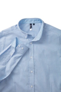 MEN’S COTTON RICH OXFORD STRIPES SHIRT - Img 4
