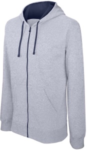 MEN'S CONTRAST HOODED FULL ZIP SWEATSHIRT - Img 3