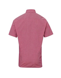 MEN'S SHORT SLEEVE GINGHAM COTTON MICROCHECK SHIRT - Img 11