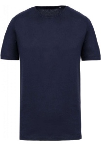 MEN'S SHORT-SLEEVED ORGANIC T-SHIRT WITH RAW EDGE NECKLINE - Img 2