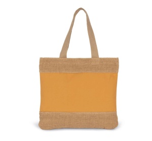 SHOPPING BAG IN COTTON AND WOVEN JUTE THREADS - Img 3