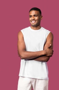 ECO-FRIENDLY MEN SLEEVELESS T-SHIRT