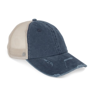 ECO-FRIENDLY UNISEX RIPPED EFFECT TRUCKER CAP - Img 6
