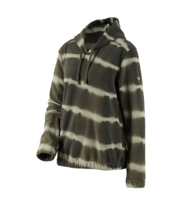 Fleece hoody tie-dye e.s.motion ten, ladies'