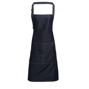 JEANS STITCH DENIM BIB APRON - Img 2
