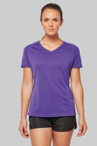 LADIES’ V-NECK SHORT SLEEVE SPORTS T-SHIRT - Img 11