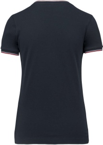 LADIES' PIQUÉ KNIT V-NECK T-SHIRT - Img 11
