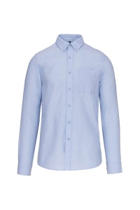 LONG-SLEEVED WASHED OXFORD COTTON SHIRT - Img 3