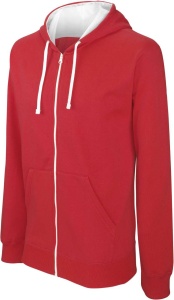 MEN'S CONTRAST HOODED FULL ZIP SWEATSHIRT - Img 4