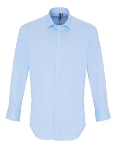 MEN'S STRETCH-FIT COTTON POPLIN LONG SLEEVE SHIRT - Img 9